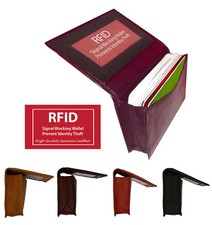 Rfid Blocage Cuir Homme Portefeuille Carte de Crédit Id Support Vendeur E.U.A Carte support homme price