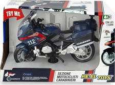 Gadget - Reel Toys: Moto Carabinieri: Free Wheels - With Sounds And Lights - Try Moto Lights price