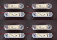 12V Blanc LED Marker Lights - Lot De 8 Pour Camions, Vans, Autocars, Moto Moto Lights price