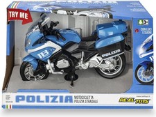 Gadget - Reel Toys: Moto Polizia: Free Wheels With Try Me Fucntion (Lights And S Moto Lights price