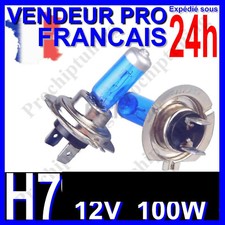 AMPOULE H7 XENON 100W LAMPE POUR VOITURE FEU SUPER WHITE PHARE 12V PLASMA 6500K Headlight ampoule price