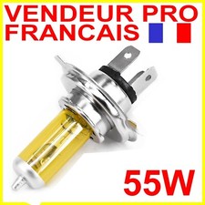 AMPOULE LAMPE H4 60/55W JAUNE YELLOW 3000K HALOGENE POUR FEU PHARE 12V P43t-38 Headlight ampoule price