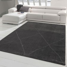 Tapis Classique avec Ribs - agréablement  doux - losanges en anthracite Turc classiques price