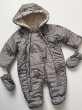Combinaison de neige zippée George bébé garçon gris imprimé étoile 3-6 ans M *je regrouperai les frais de port Bébé Snowsuit price