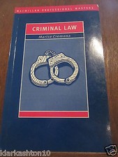Marise Cremona: criminal law/ MacMillan Professional Masters Criminal Law price