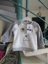 Sweat shirt Écru/Gris Taille 9Mois Marque UTous Petit Garçon Neuf avec étiquette Sweat-shirt garçon price