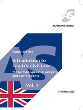 Introduction to English Civil Law 1. For German Speaking Lawyers and Law Student Civil Law price