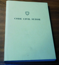 1961 CODE CIVIL SUISSE chancellerie fédérale BERN loi SWISS LAW juridique Civil Law price