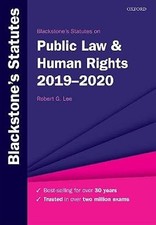 Blackstones Statutes on Public Law & Human Rights 2019-2020 (Blackstones Statute Human Rights Law price