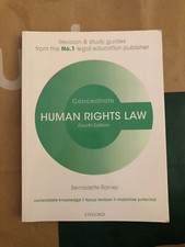 Human Rights Law Concentrate Bernadette Rainey Fourth Edition Human Rights Law price