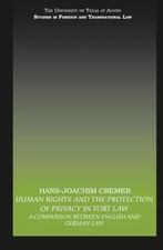 Human Rights and the Protection of Privacy in Tort Law (UT Austin Studies in For Human Rights Law price
