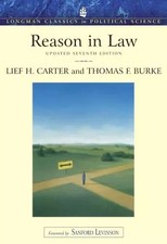 Reason in Law Update: Longman Classics in Political Science, Lief H. Carter et Political science price