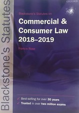 Blackstone’s Commercial And Consumer Law 2018-2019 *HIGHLIGHTED* (SEE PHOTOS) Commercial Law price