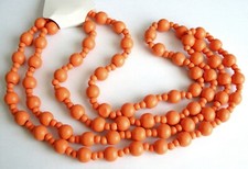 LONG COLLIER EN BOIS ORANGE ÉTÉ POUR COSTUME FLAMAND, ETC. Costume collier price