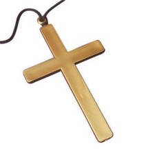 Henbrandt Collier Croix Crucifix Doré Réplique 25cm Costume Théâtral Costume collier price