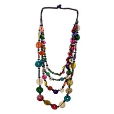 Collier en couches pendentif femmes Style rétro perlé pour Costume de plage Costume collier price