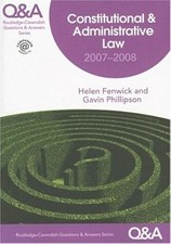 Q&A Constitutional & Administrative Law 2007-2008 (Questions & Answers), Fenwick Administrative Law price
