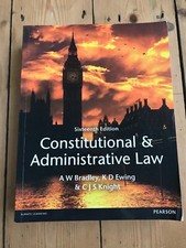 Constitutional And Administrative Law, By Bradley, Ewing & Knight- 16th Edition Administrative Law price