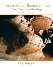 International Business Law: International Edition, Ray A. August International Law price