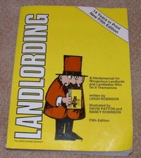 Landlording by Leigh Robinson (1988, Trade Paperback) Fifth Edition Real Estate Law price