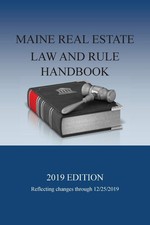 Walter Boomsma Maine Real Estate Law and Rule Handbook (Poche) Real Estate Law price
