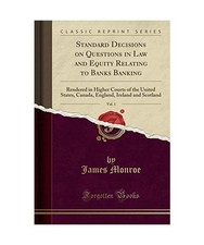 Standard Decisions on Questions in Law and Equity Relating to Banks Banking, Vol Banking Law price
