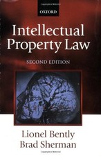 Intellectual Property Law, Sherman, Brad, Used; Good Book Intellectual Property Law price