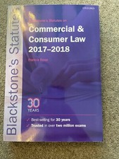 Blackstone's Statutes on Commercial and Consumer Law 2017-2018 Consumer Law price