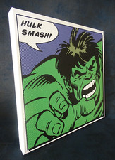 Tableau Toile imprimée Canvas Marvel Hulk Design Pop Art Comics 60 rétro vintage Canvas peinture price