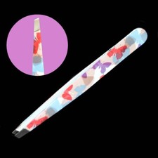 Pince à épiler mors biais papillons pochette plastique - Butterfly tweezers Tweezers price