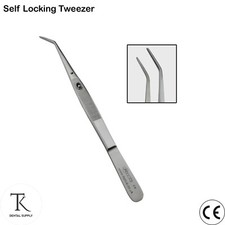 Dentaire Chirurgie Précelles Cross & Self Locking Tweezer Tissue Grasping Pliers Tweezers price