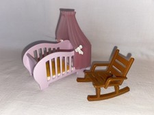 Playmobil Lit Bebe Berceau Chaise Fauteuil A Bascule Chambre Enfant Maison Lit bébé price