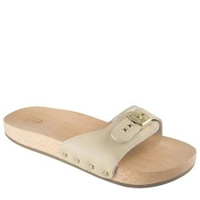 SCHOLL PESCURA FLAT CHAUSSONS HOMME EN CUIR ET BOIS DE HÊTRE Chaussons et sandales homme price