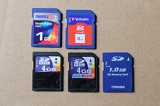 Lot 5 Carte Memoire SD Cards Photo SDHC High Speed Cards Video TBE GREAT Mémoire Cards price
