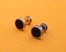 Boucles d'oreilles rondes unisexes argent et or boucles d'oreilles boucles... Or boucles d'oreilles price