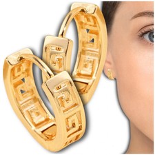 Boucles d'oreilles dorées, acier chirurgical, plaqué or, boucles d'oreilles a... Or boucles d'oreilles price