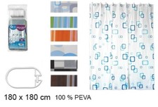 Rideau Douche en PEVA Baignoire 180 x 180 cm étanche Anti Moisi + Anneaux Douche / Salle de bain rideau price