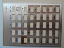 Calculatrice Texas Instruments TI 30 (pour) : grille de clavier neuve Clavier instruments price