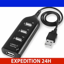 MULTIPRISE 4 PORT HUB/Multi chargeur Câble USB 2.0 pour PC/Mac/tablette Tablette chargeur price