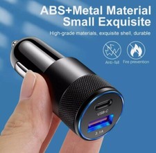 Chargeur Rapide Voiture Allume Cigare USB & USB Type-C 3.1 Smartphone Tablette Tablette chargeur price