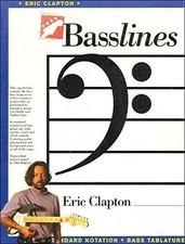 Eric Clapton: In standard notation and bass guitar tab, with top line, lyrics an Bass Guitar price