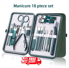 Professional Manicure Set 6-18Pcs Stainless Steel Nail Clippers Pedicure Kit Cas Manicure et Pedicure ensemble price