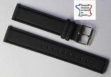 Bracelet montre ; 18mm ; NOIR surpiqué et doublé  , nylon ou similaire / 516 Montre et bracelet accessoire price