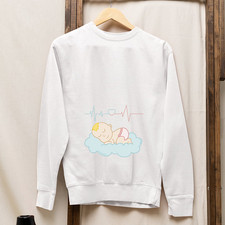 AF Merch Sweatshirt Femme Maternité Enceinte Révélation Bébé Frise Cœur Bébé sweat-shirt price