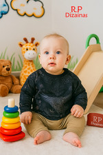 Sweat-shirt RP DESIGN 6 mois motif bébé garçon noir Bébé sweat-shirt price