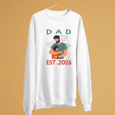 Sweatshirt Papa Est 2026 Neuf Pour Hommes Enceinte Premier Bébé Cadeau Bébé sweat-shirt price