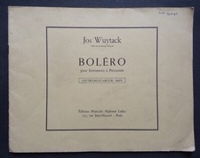 § album partition BOLERO pour instruments à percussion - Jos Wuytack Percussion instruments price