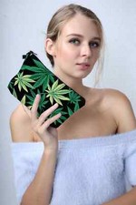 trousse de toilette ou à maquillage feuille de chanvre, homme ou femme Trousse de maquillage price