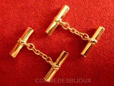 Boutons de Manchette "Baguette" Rouge Chemise Cufflinks - Bijoux pur Vintage Cufflinks price
