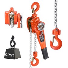 VEVOR Palan à Chaîne Levier Manuel Charge 0,75 t avec Chaîne Acier Allié G80 3 m Lever Hoist price